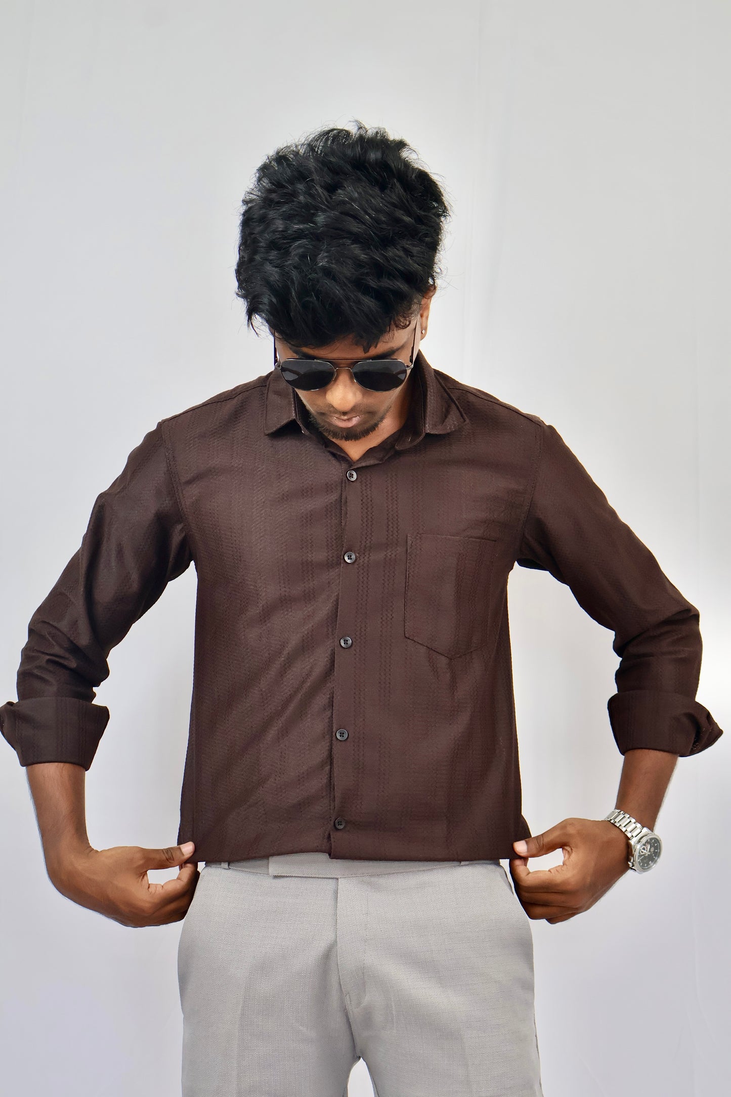 Brown texture Shirt