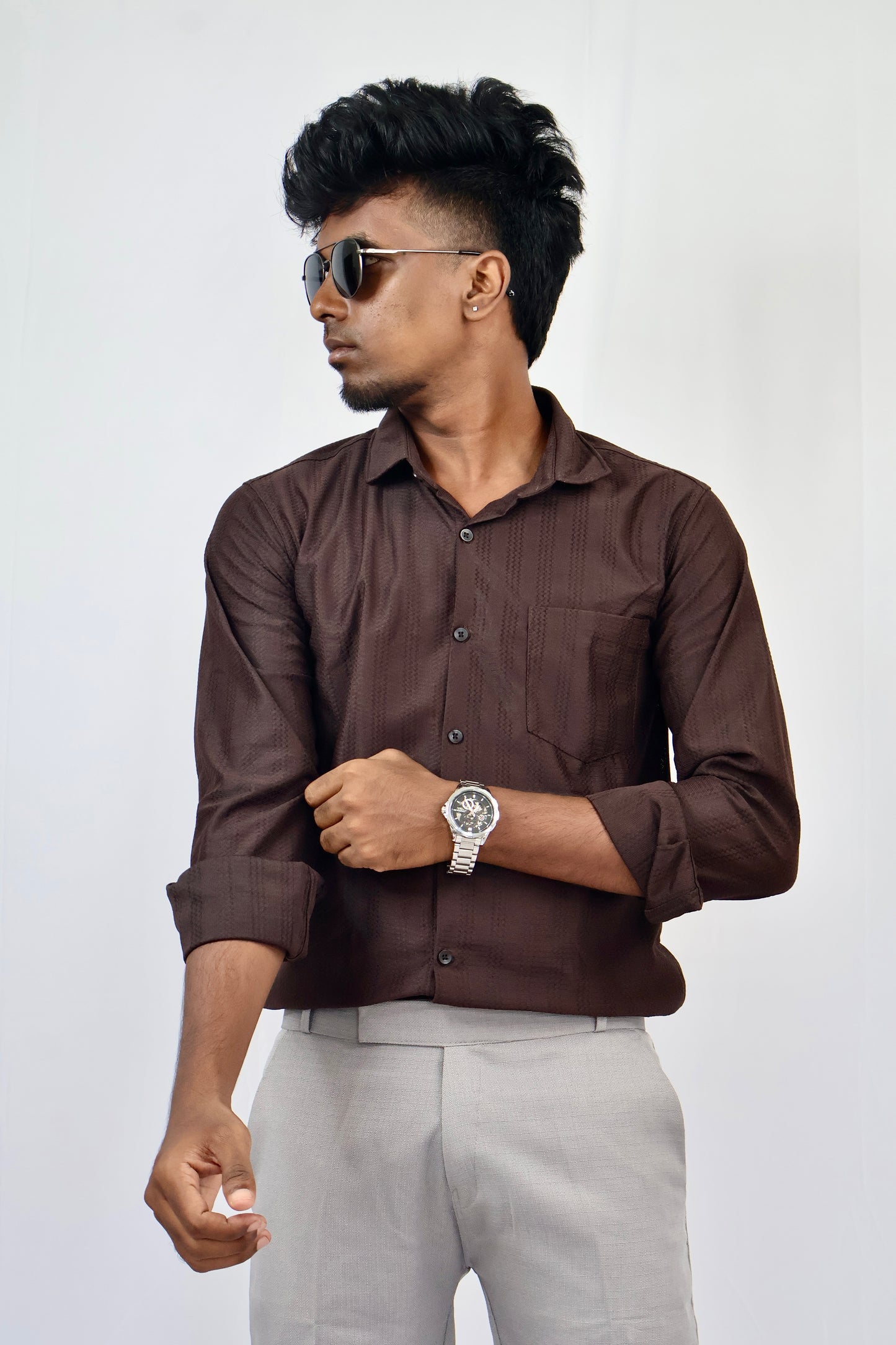 Brown texture Shirt