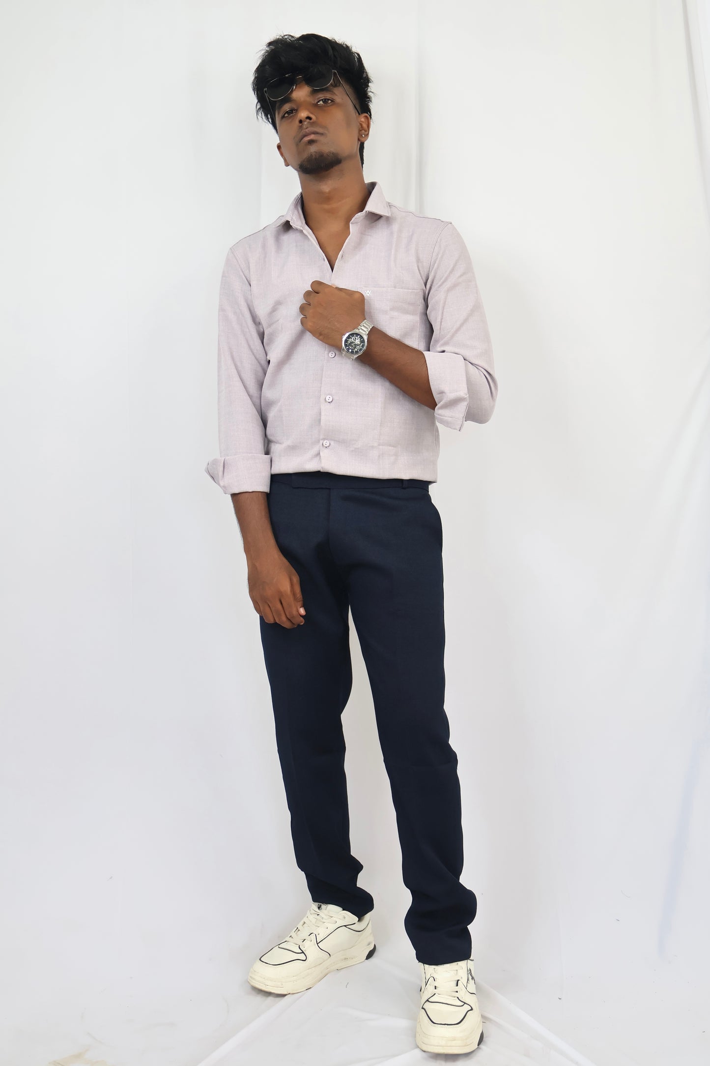 Navy Blue-Lenin Pant