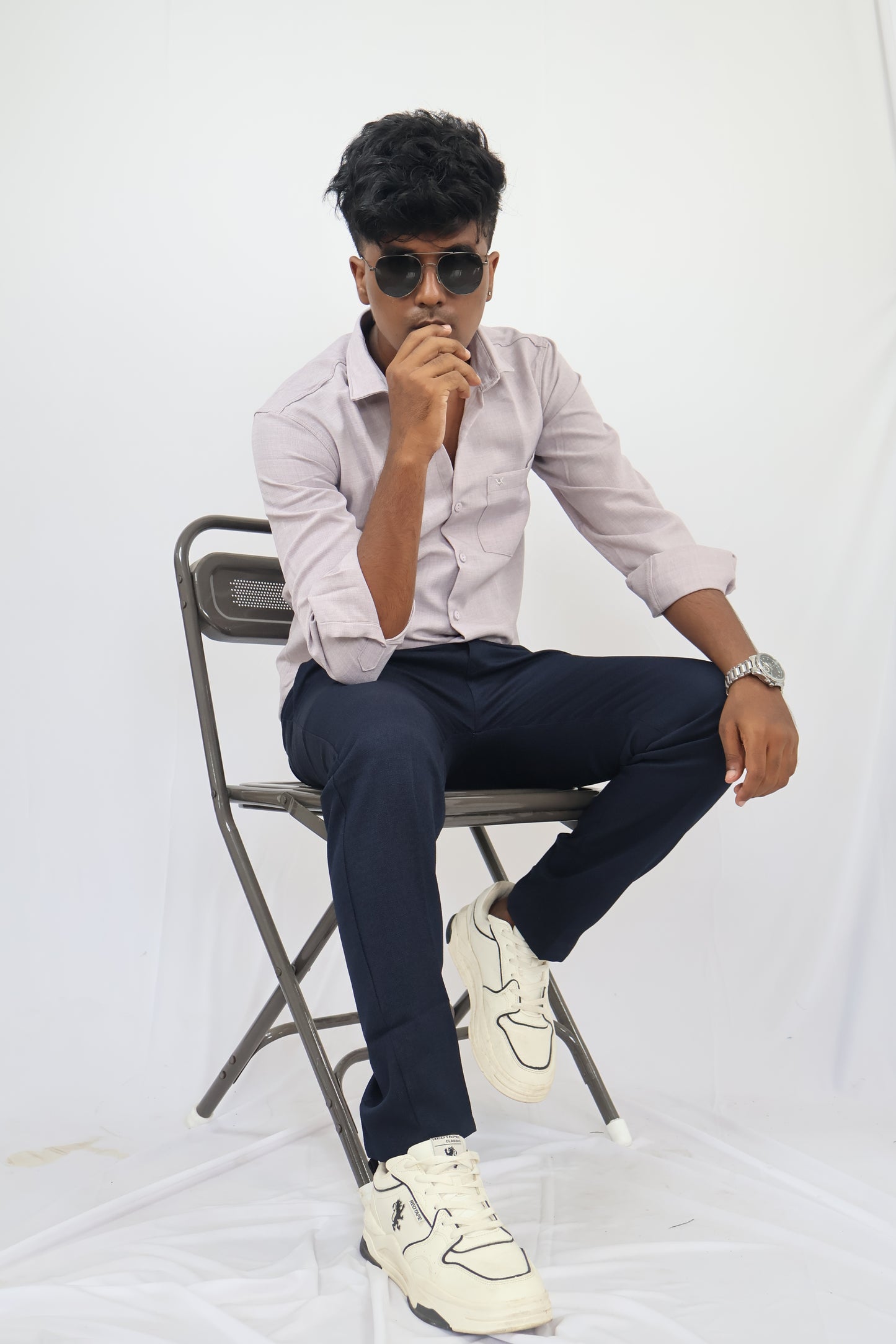 Navy Blue-Lenin Pant