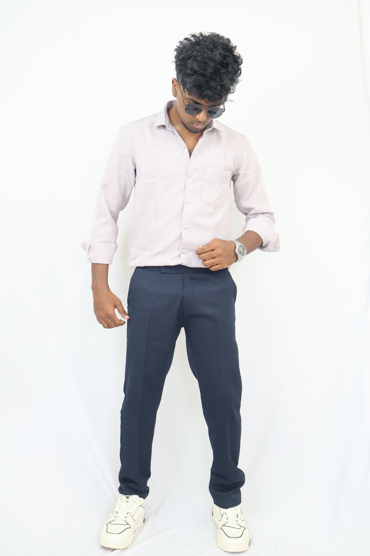 Navy Blue-Lenin Pant