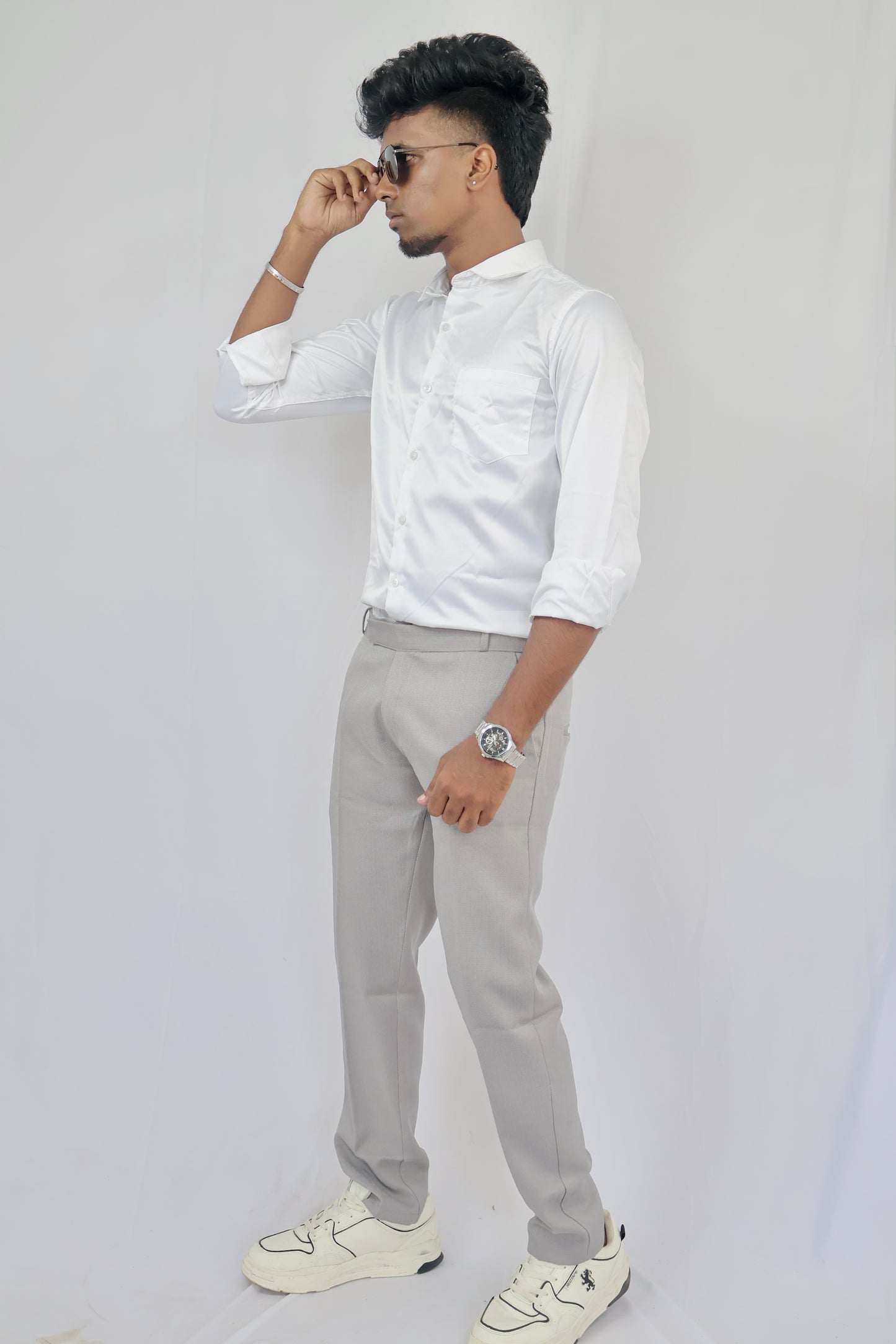 Grey-linen Pant