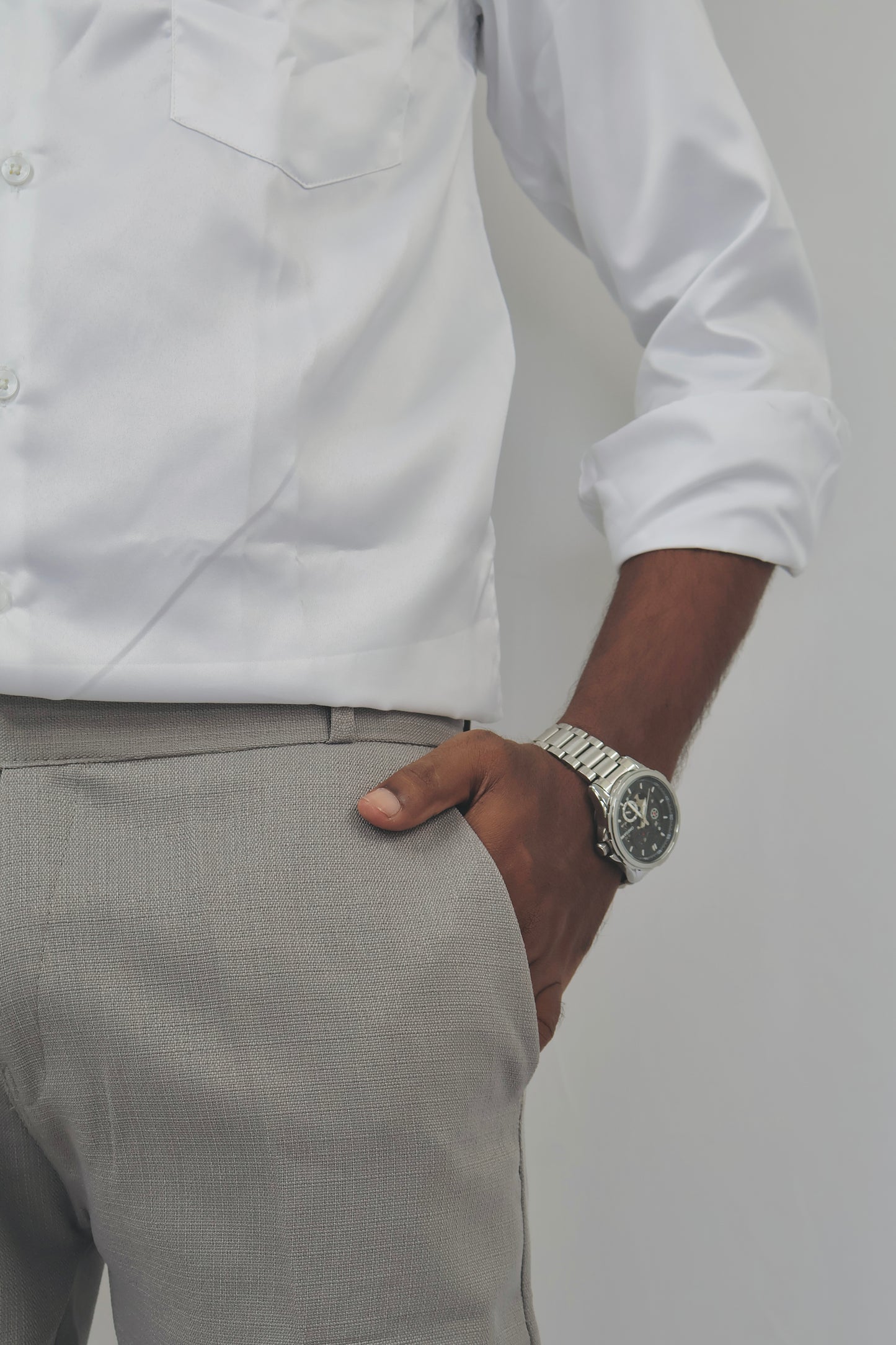 Grey-linen Pant
