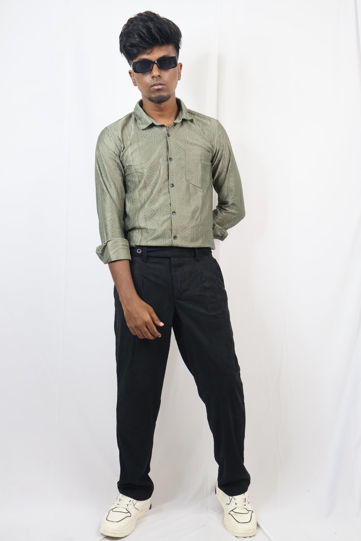 Black Courdroy Gurkha-Pant