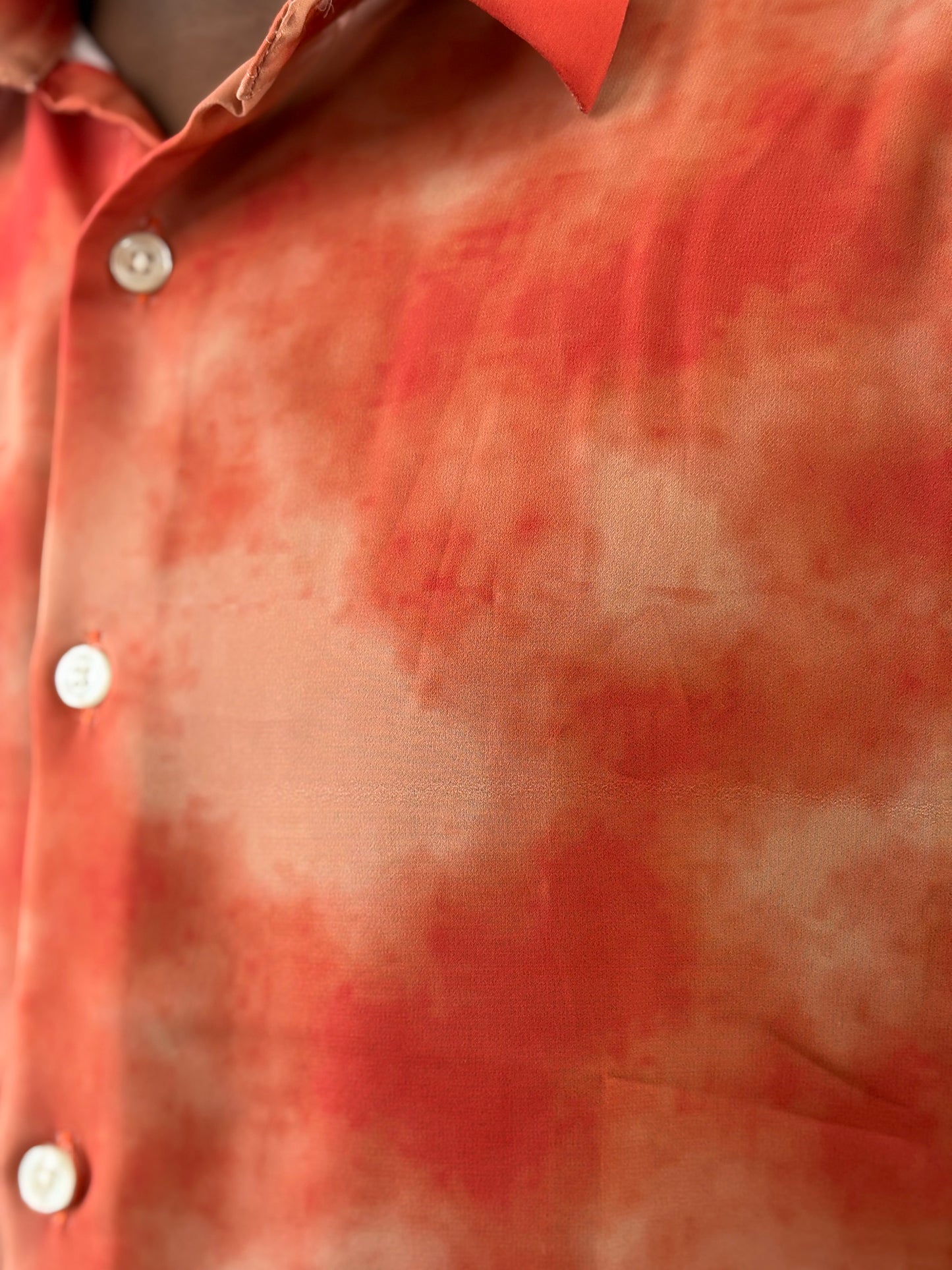 Orange-casual Shirt
